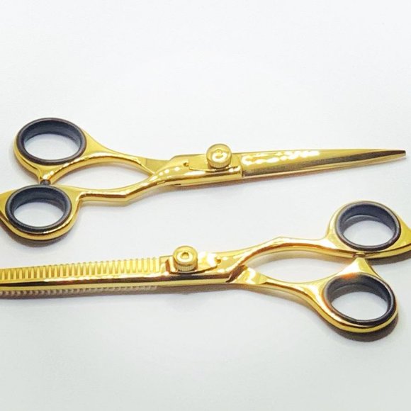 Barber Scissor Set Japanese Cutting & Thinning - Picture 4 of 6
